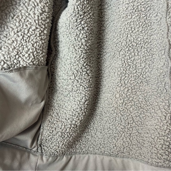 Crown & Ivy Gray Sherpa Open Front Thick Cardigan XL - Picture 6 of 7